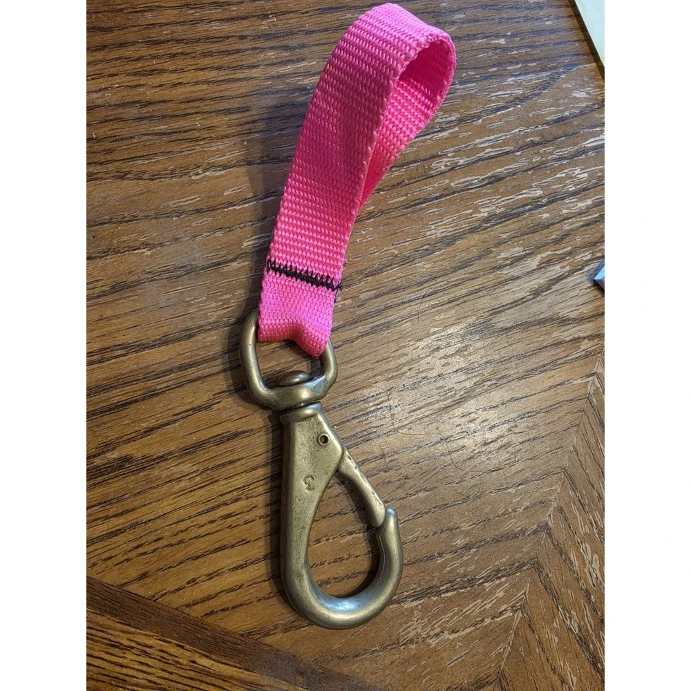 Brass Clip Hook 3 Scuba Diving Swivel Strap Gear Keeper Pink